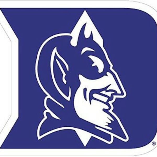 Duke Blue Devils  12” Premium VInyl  Decal Licensed NCAA