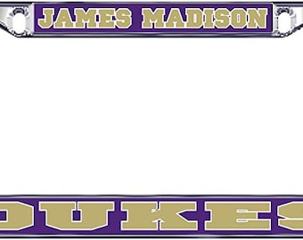 James Madison Dukes License Plate Tag Frame NCAA