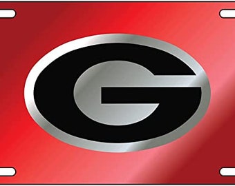 Georgia Bulldogs Laser Cut License Plate / Car Tag Licensed NCAA