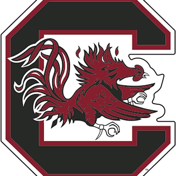 South Carolina Gamecocks 3" Premium VInyl  Decal Licensed NCAA Set of 2