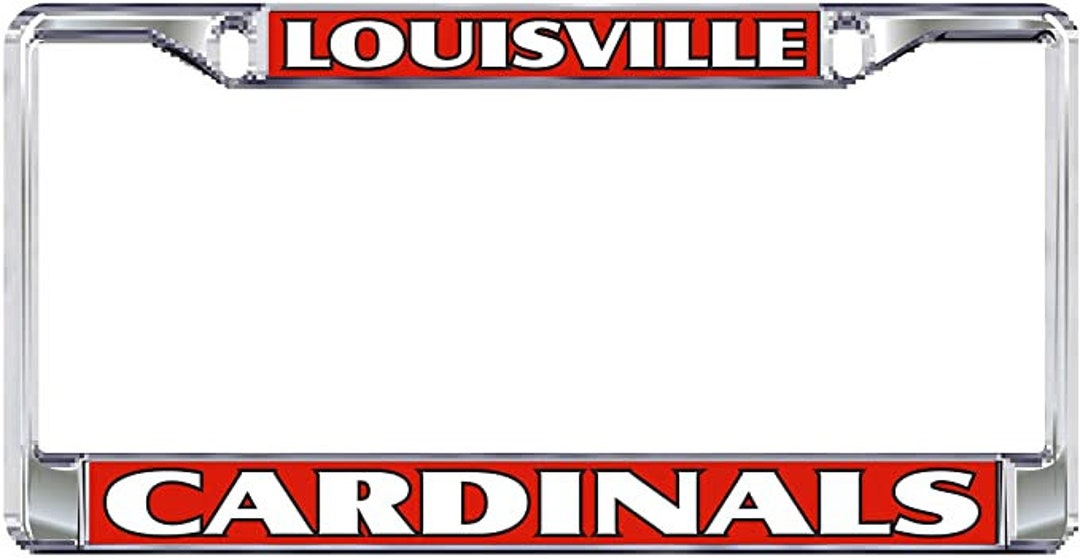 Louisville Cardinals CARBON Keychain Rectangle