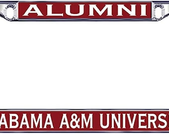 Alabama A&M License Plate Car Frame