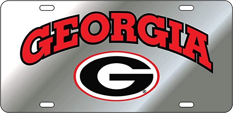 Uga Tag Georgia Bulldogs Reflective Decal License Plate / Car Tag NCAA - Etsy