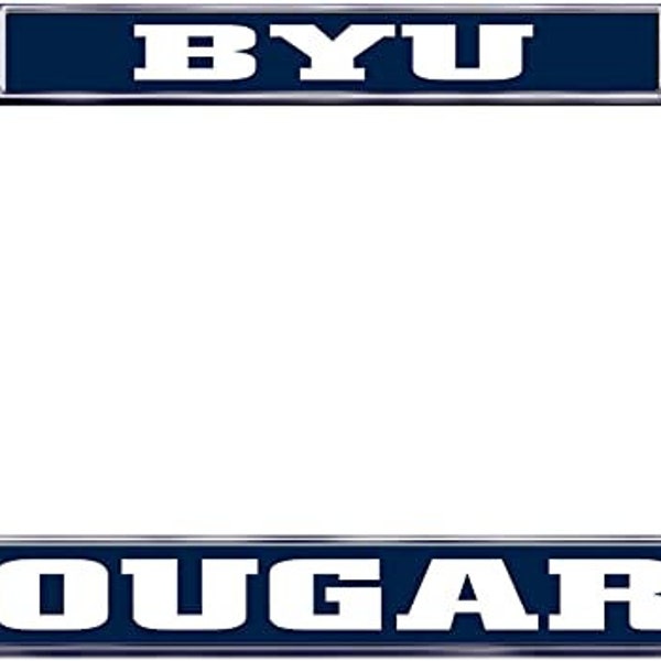 BYU. cougars License Plate Car Frame