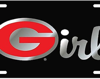 Georgia Bulldogs Laser Cut License Plate / Car Tag Licensed NCAA