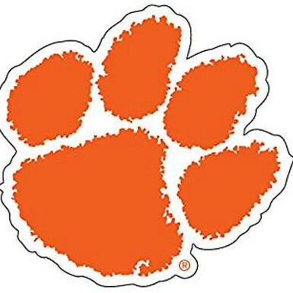 Clemson Tigers 12" Premium VInyl  Decal Licensed NCAA