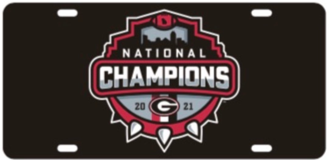 Uga Tag Georgia Bulldogs Laser Cut License Plate / Car Tag Licensed NCAA ...