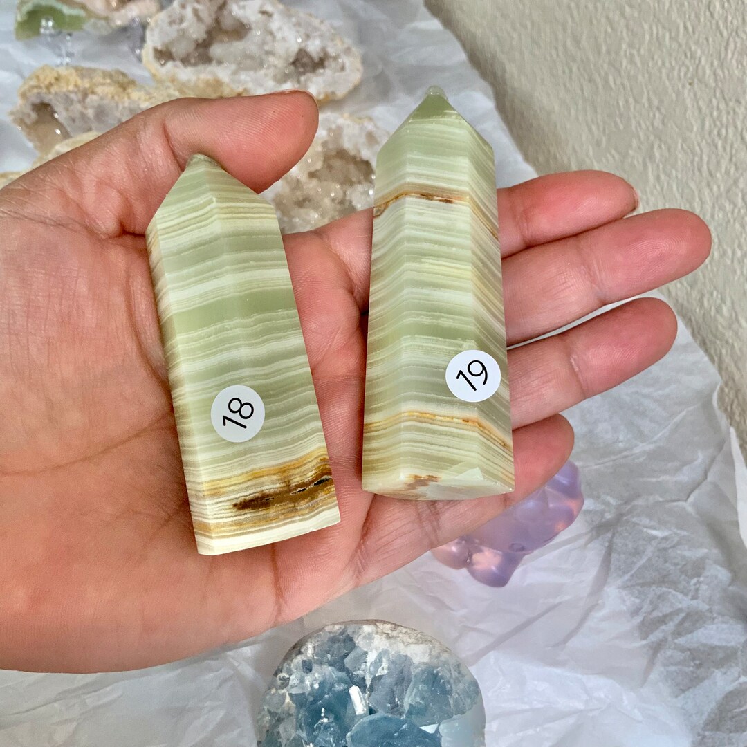 Afghan Jade Crystal Towers Crystal Points Etsy