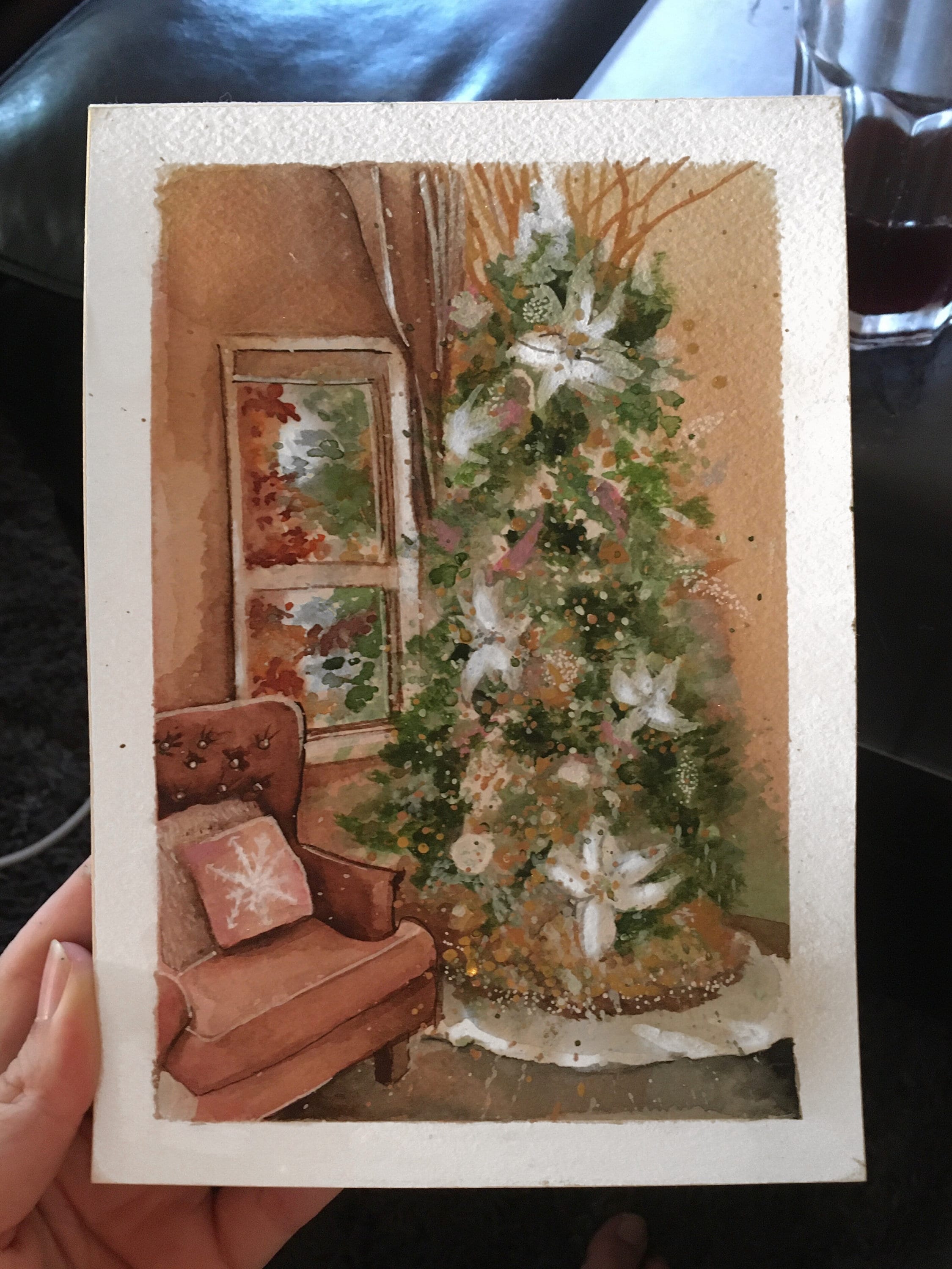assorted-hand-painted-christmas-cards-etsy
