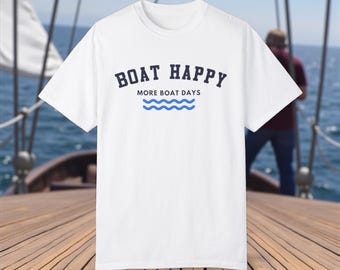 Maglietta Boat Happy: maglietta lifestyle per la nautica costiera