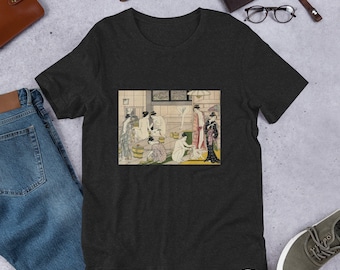 Camiseta unisex con diseño de arte japonés vintage