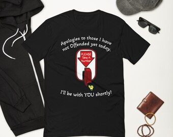 Ta ett nummer! Mjuk kortärmad t-shirt