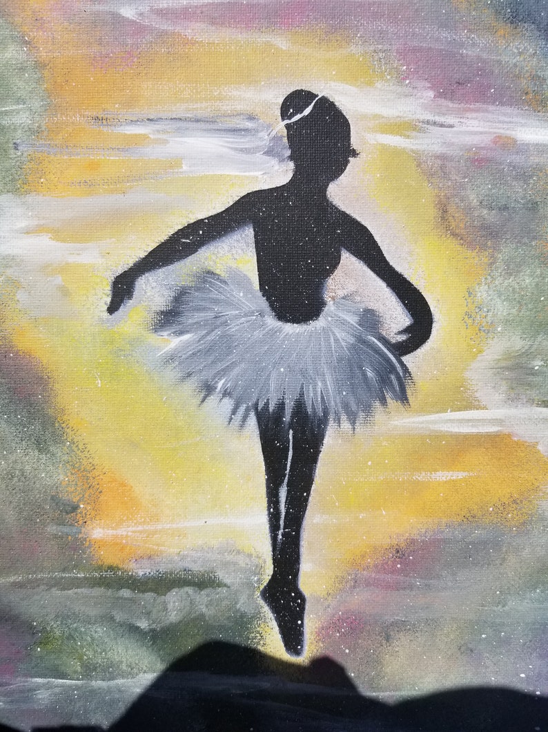 Cosmic Ballerina Acrylic on Canvas Original Acrylic Painting Etsy