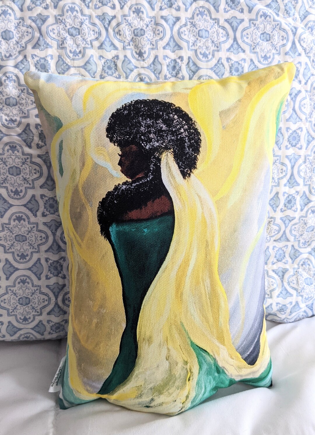 Accent Pillow Art Pillow Jamaican Art Pillow Queen Wisdom Etsy
