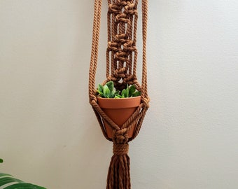 Macrame Plant Hanger | Macrame Wall Art  | Small Plant Holder |  Succulent Holder | Macrame Wall-Hanging | Gift for her | Plant Accessories