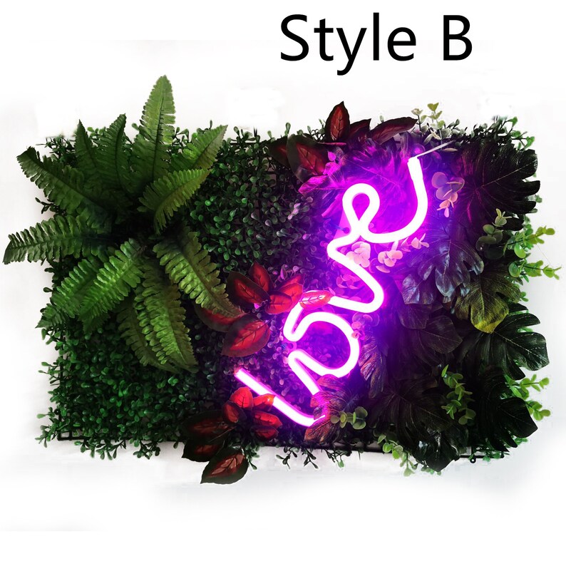 Wedding Decoration Artificial Plant Leaf Panel Decoration Plant Lawn Neon Light Background Party Wedding Decoration Wall Grass