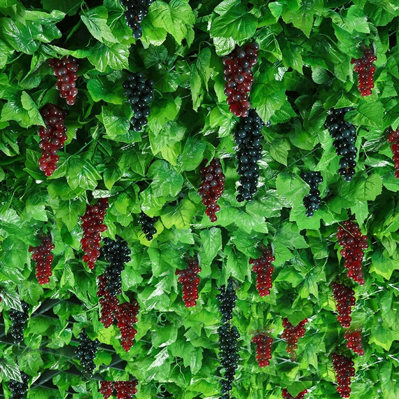 Artificial Plant Grape Leaf Vine Decoration Wall Ivy Balcony Etsy