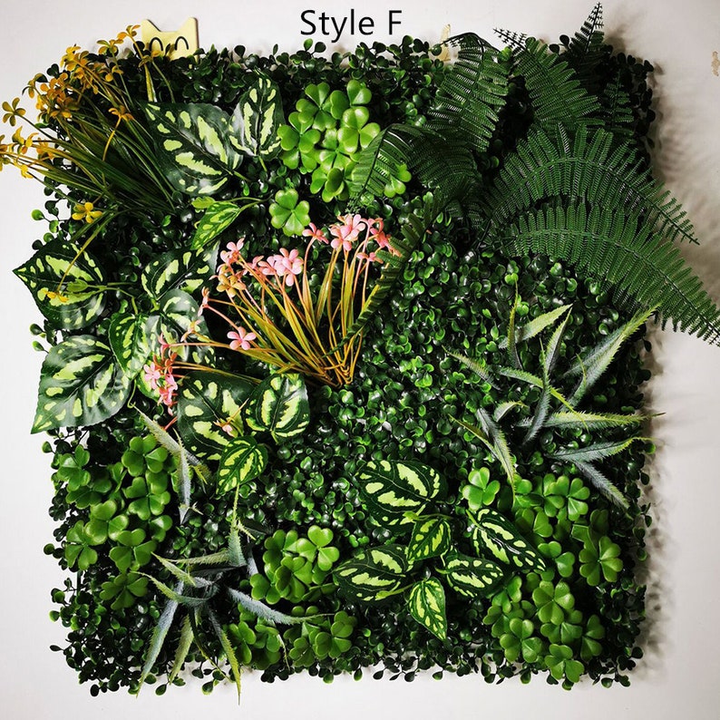 50CM50CM Artificial Flower Decoration Plant Panel Wall Etsy