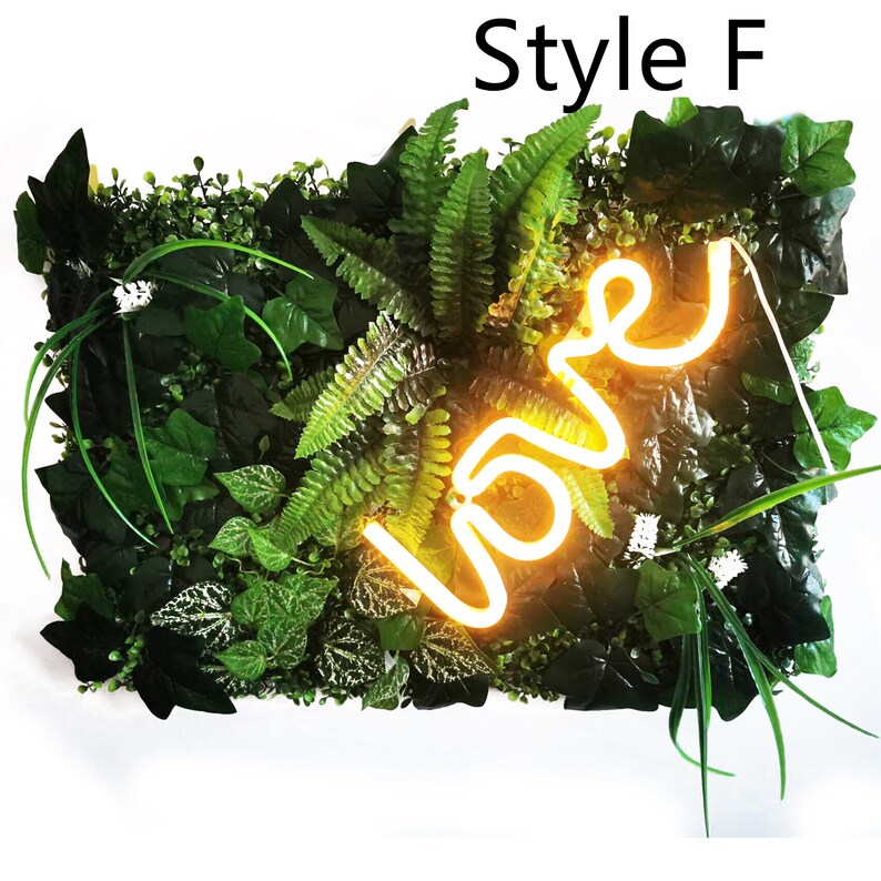 Wedding Decoration Artificial Plant Leaf Panel Decoration Plant Lawn Neon Light Background Party Wedding Decoration Wall Grass