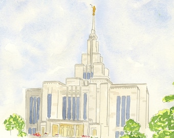 Digital Download of Saratoga Springs Utah Temple. LDS Temple.  Instant Download