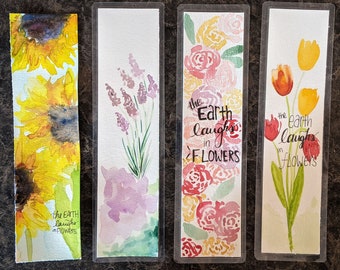 5-45 Watercolor Floral Bookmarks/Bulk order Bookmarks/LDS Temple Bookmarks/Young Men, Young Women, Primary Gifts- DIGITAL Option Available