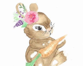 Digital Download of Spring Bunny.  Easter Bunny. Instant Download