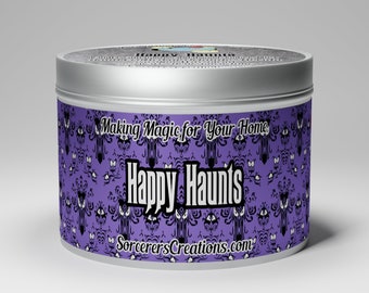 Disney Trading Pin Candle | Happy Haunts | Haunted Mansion Inspired | FREE Official Trading Pin Inside Every Candle