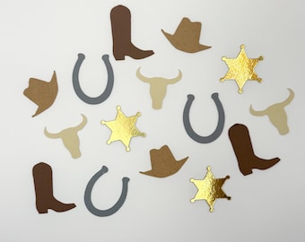 Rustic Country Western Confetti | Cowboy & Cowgirl Party Supplies | Table Scatter
