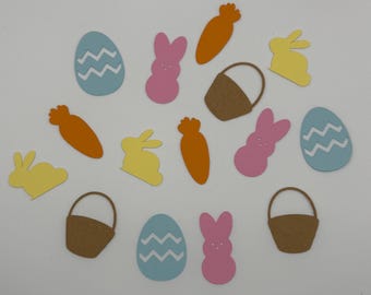 Easter Confetti | Bunny & Egg Party Decorations | Spring Table Scatter for Easter Celebration