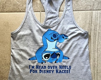 Disney inspired Stitch from Lilo and Stitch Running DisneyRun shirt or tank top Disney Run Costume Shirt 5K 10K Marathon Springtime Surprise