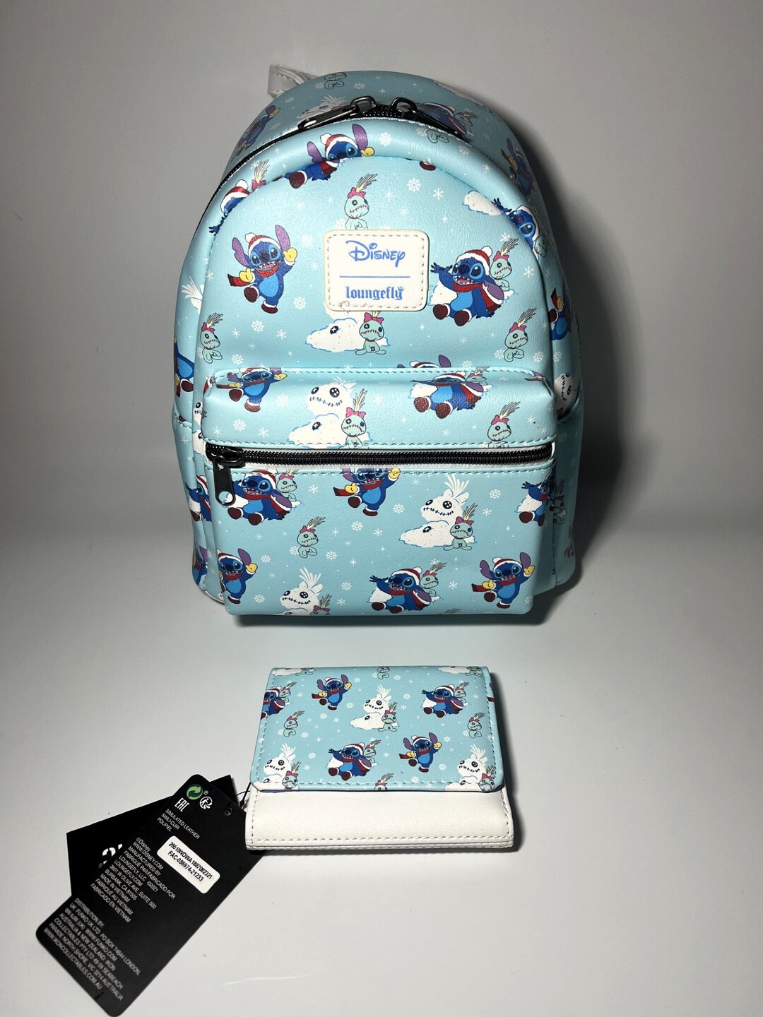 NWT Loungefly Disney Lilo & Stitch Embroidered Mini Backpack & Cardholder Set Loungefly | Bags | Nwt Loungefly Lilo And Stitch Mini  main image 3