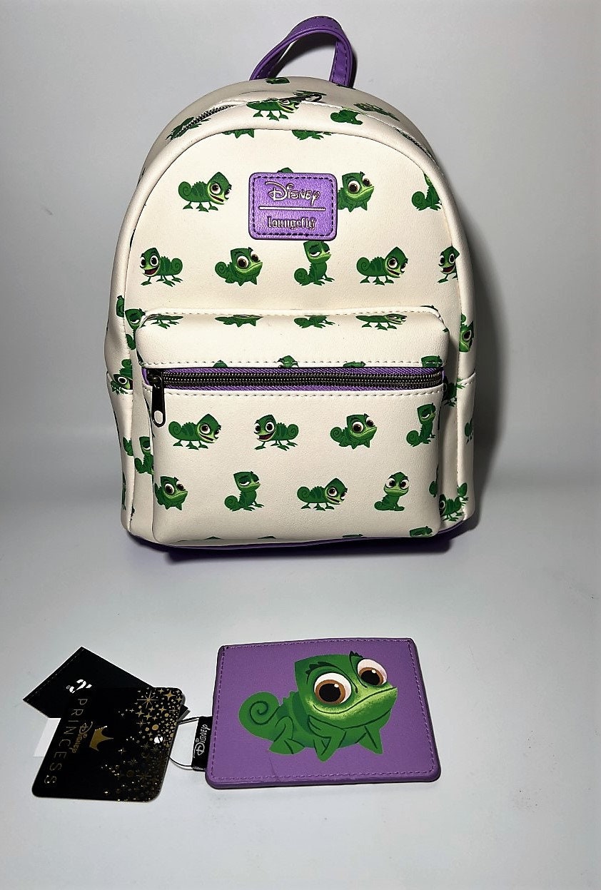 Loungefly Disney Tangled Pascal Lizard Poses Mini Backpack and Cardholder BRAND NEW Rapunzel Cameleon Etsy