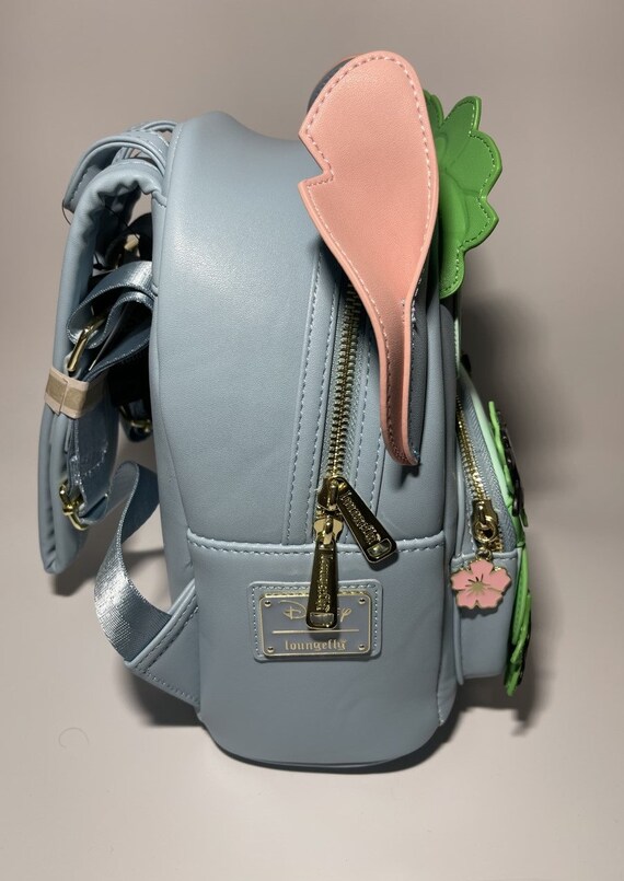 New Stitch Hula Disney Loungefly  Backpack Blue Green Skirt New Stitch Hula Disney Loungefly Backpack Blue Green Skirt main image 4