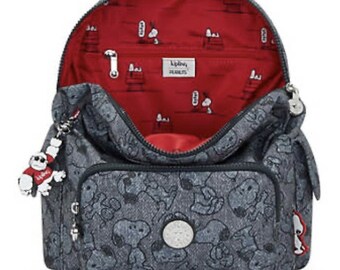 KIPLING X PEANUTS City Pack Snoopy Doggy Denim Print
