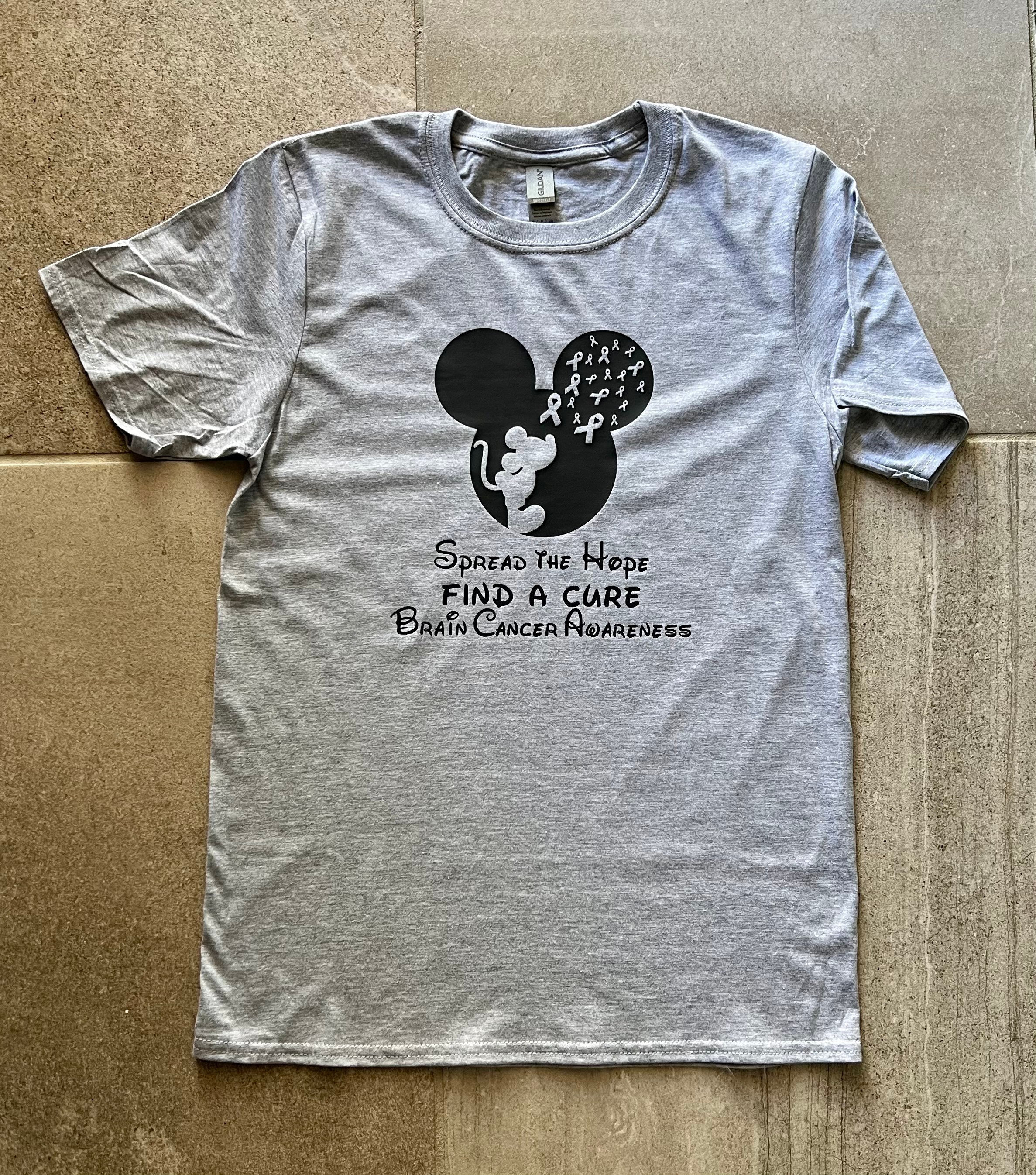 Disney Mickey Mouse Inspired Brain Cancer Awareness T Shirt or - Etsy