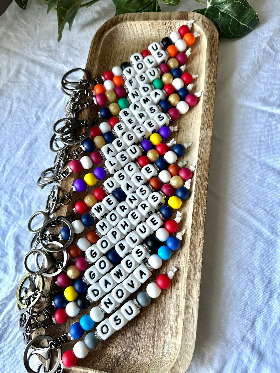 Collegiate Keychain/ School Keychain/ Cheerleading Keychain/ Sports ...