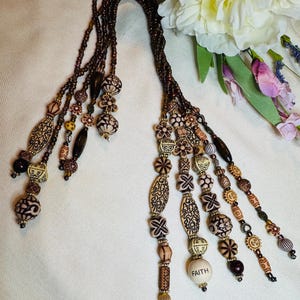Beaded Boho Bookmark Charm – Unique Handmade Book Lover Gift