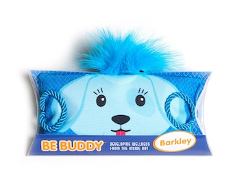 Weighted Blue Dog Plush - Calming Mindfulness Tool for Kids (BE Buddy)