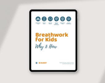 Kids Breathwork Printable: Self-Regulation Tool Kit, Calming Technique Practice (Digital Download)