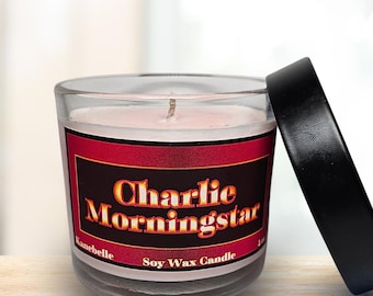 Charlie Morningstar: Hazbin Hotel Inspired 4-6 OZ Candle [Berry, Rose, Oud]