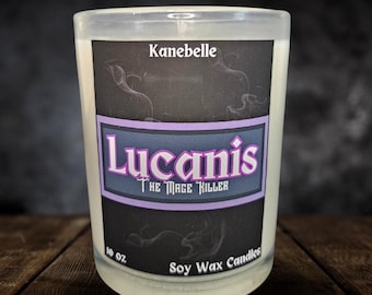 Lucanis The Mage Killer: Dragon Age Inspired 4 OZ Candle [Vanilla Coffee]