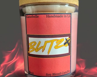 Blitz: Helluva Boss Inspired 4-6 OZ Candle [Nag Chompa, Orange, Vanilla]