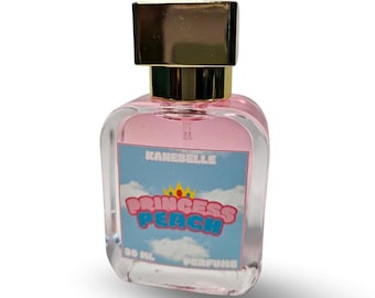 Princess Peach Solid and Liquid Perfume: Peach, Peony, Rose - Vegan & Cruelty-Free