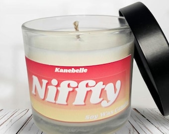 Niffty: Hazbin Hotel Inspired 4-6 OZ Candle [Lemon Gardenia]