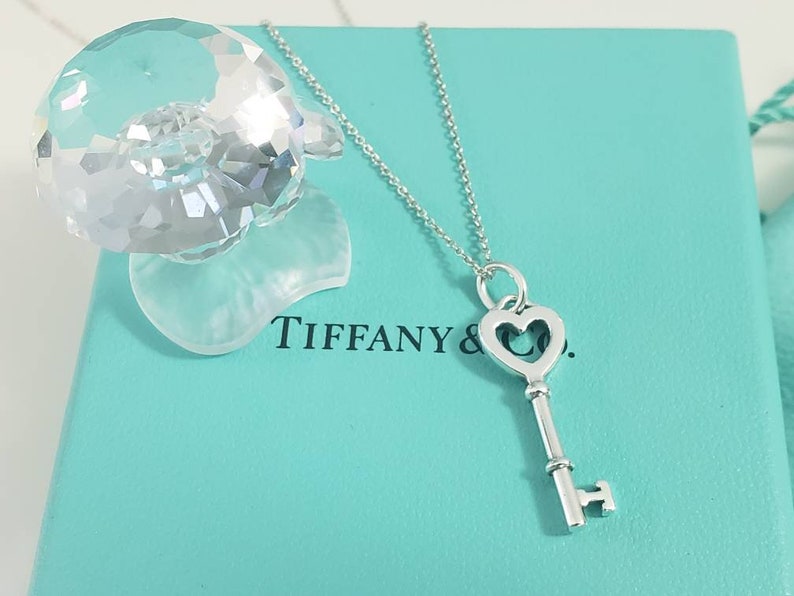 Tiffany & Co Small Heart Key Necklace Etsy