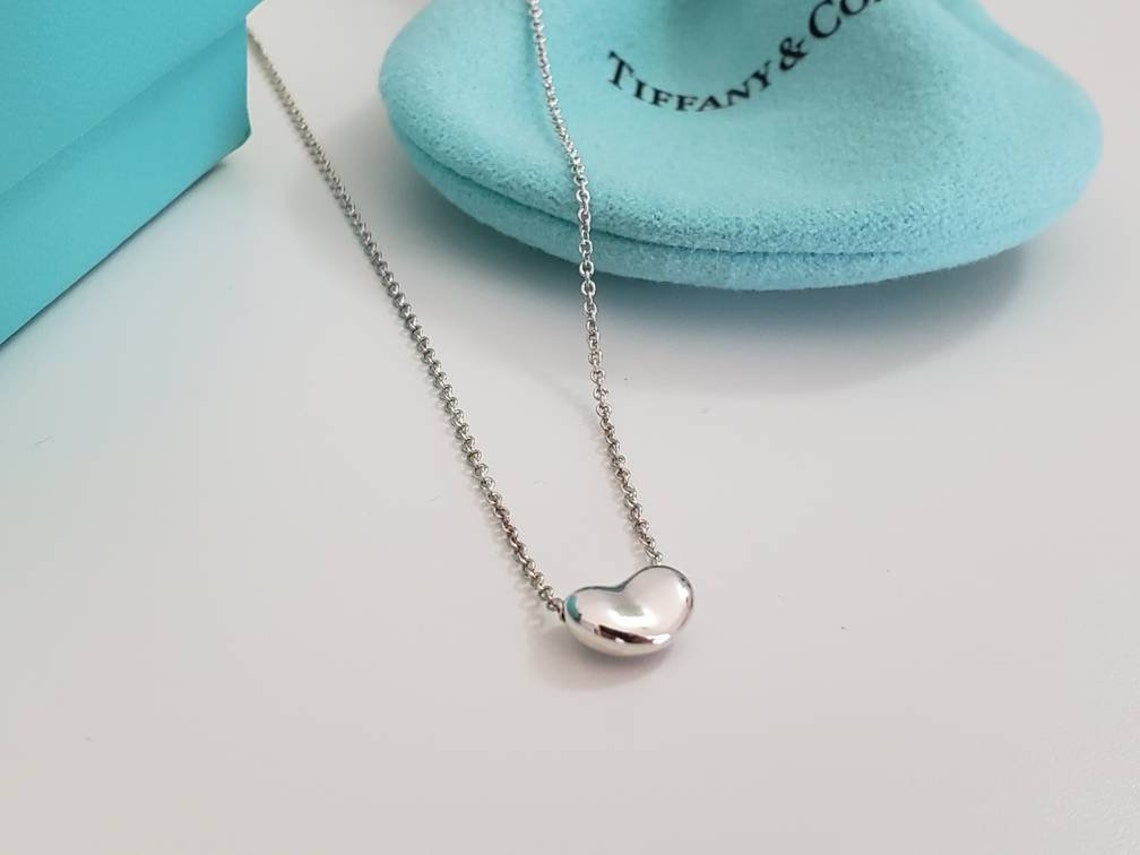 Tiffany amp Co Small Bean Necklace Etsy