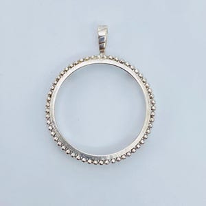 925 Sterling Silver Round Pendant setting prong jewelry Making Tools Coin Connector Blank Trays Pendant Nickel Free Bezel Coin Connector