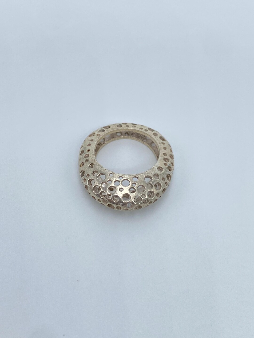 Handmade Melt Look Sterling Silver Ring: Unique 925 Hall Ring - Etsy