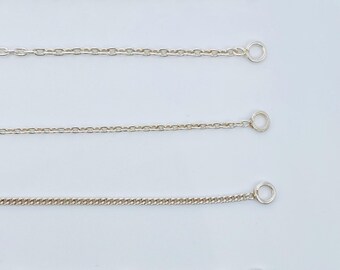Collar con colgante de cadena redonda de plata de ley 925 hecho a mano