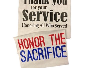 Honor the Sacrifice Patriotic Veteran T-Shirt